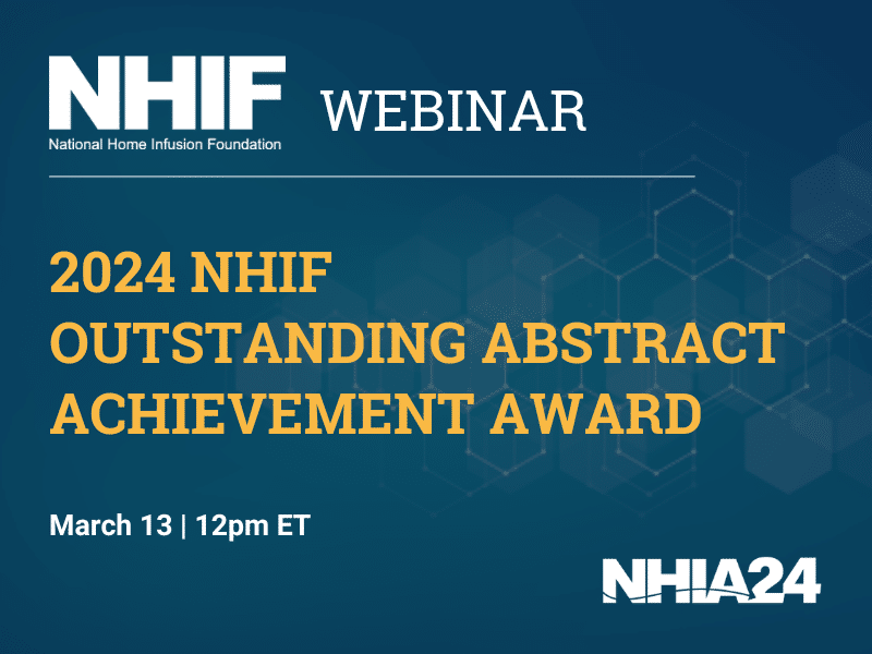 Outstanding Abstract Achievement Award NHIA Annual Conference